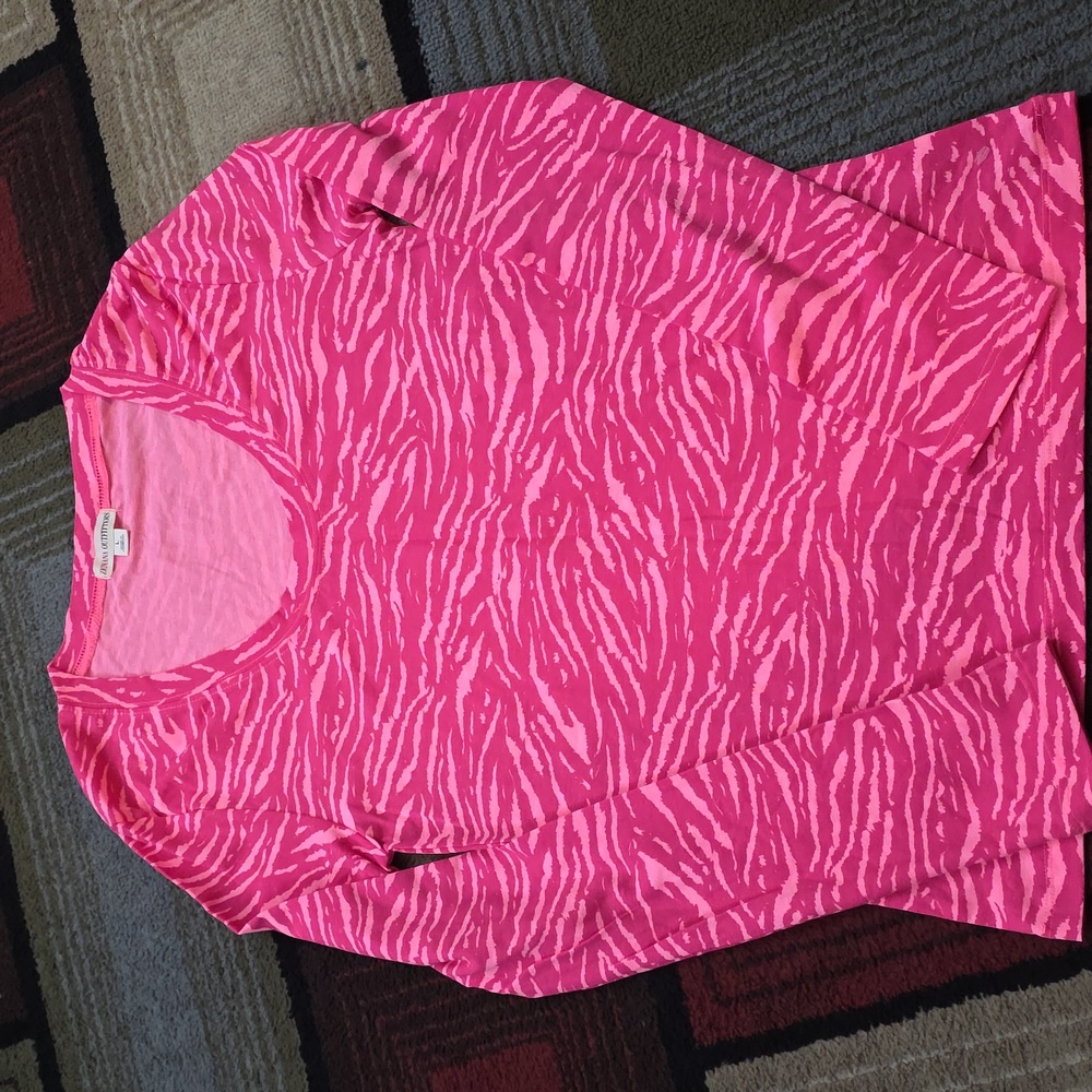 Pink Zebra Print Women's Top